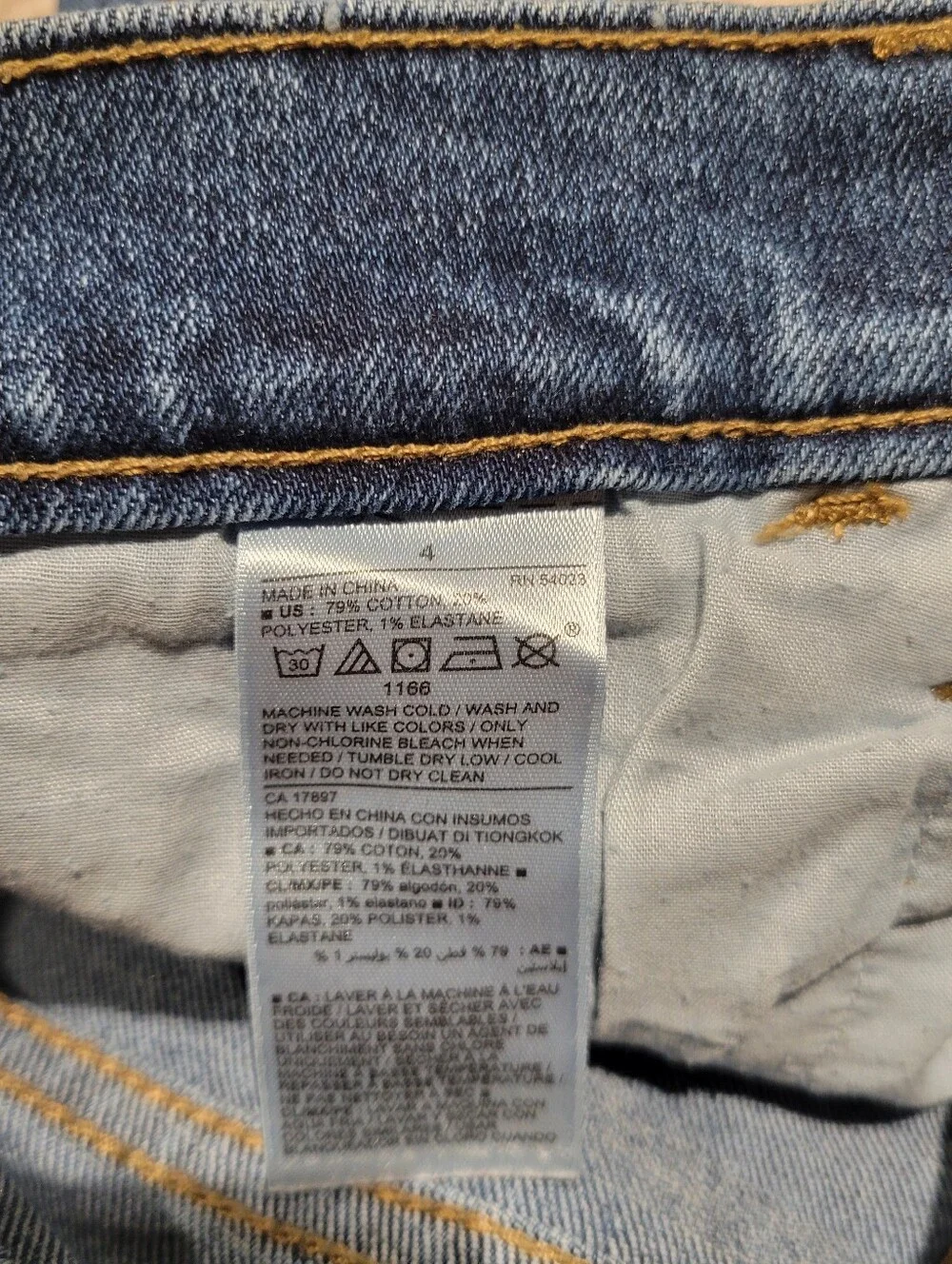 Old Navy Black Frayed High-Rise Shorts & Blue Cuffed Denim Shorts - Picture 3 of 8